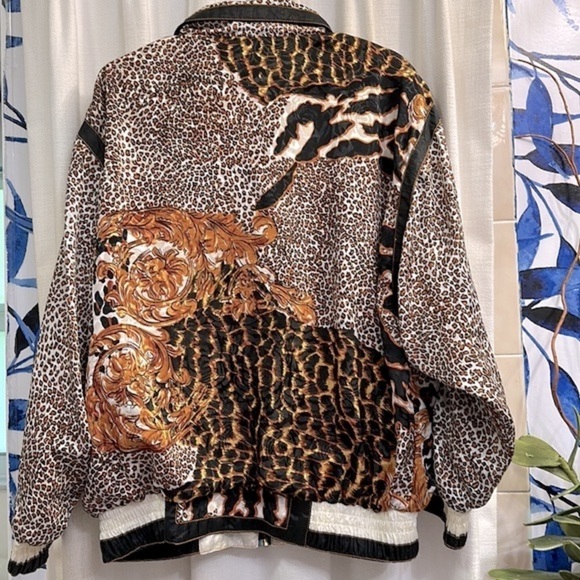 Vintage Clipper Bay Long Sleeve Polyester Animal Print Track Suit Jacket… - Picture 7 of 7